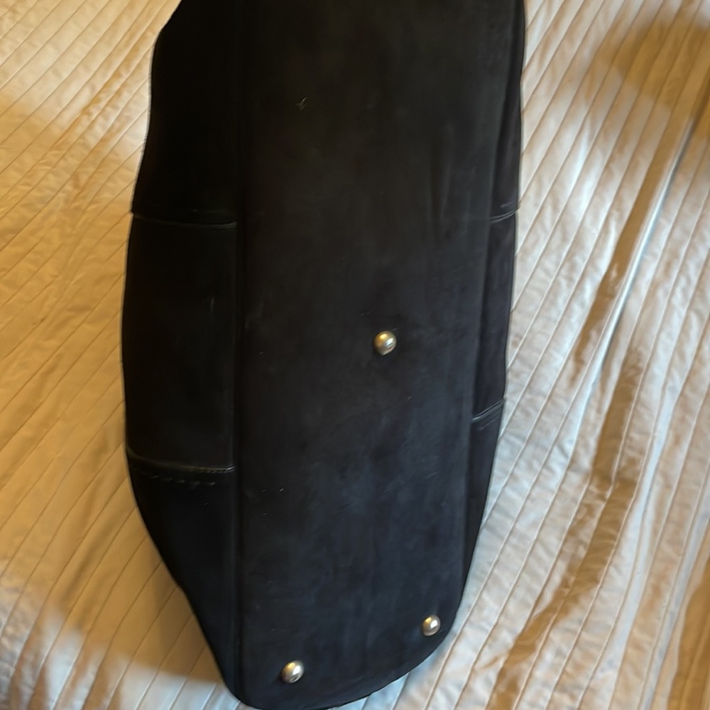 Suede Yves Saint Laurent paris YSL muse overnight duffle camping travel - Picture 8 of 16